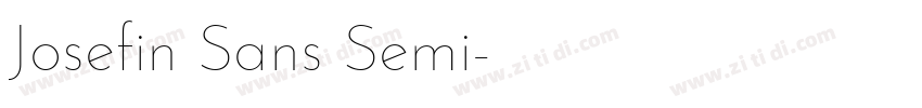Josefin Sans Semi字体转换